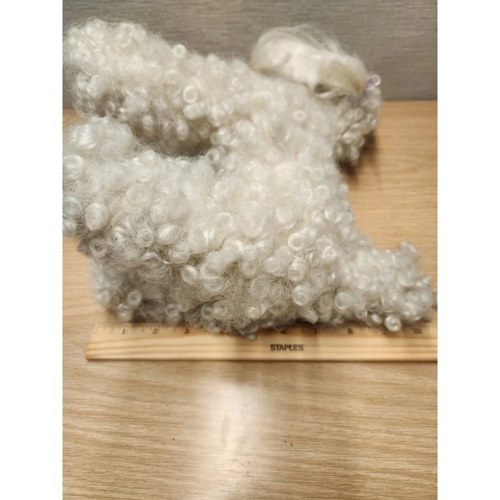 Vtg. Rare Lulu Wiggy Doggy Poodle Stuffed Animal‎ Curly Hair Synthetic Fiber 8